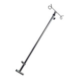  Drive Medical Universal Wheelchair Telescoping I. V. Pole with Dual Loops 