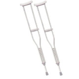  Drive Medical Walking Crutches with Underarm Pad and Handgrip, Adult - 1 Pair 