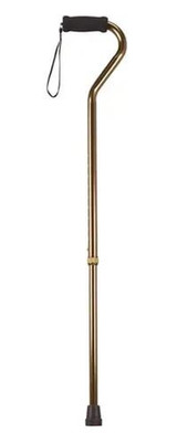  Drive Medical Foam Grip Offset Handle Walking Cane - Adjustable Height 