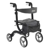  Drive Medical 1 Nitro Euro Style Rollator Rolling Walker, Black 