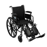  Drive Medical iser III Light Weight Wheelchair with Flip Back Removable Arms, Adjustable Height Desk Arms, Elevating Leg Rests, 18 