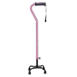  Hugo Adjustable Small Base Quad Cane for Right or Left Hand Use 