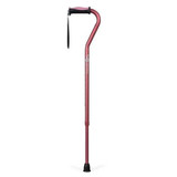  Hugo Adjustable Offset Handle Cane with Strap Reflective 