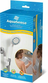  AquaSense 3 Setting Handheld Shower Head with Ultra-Long Stainless Steel Hose, White 