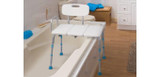  AquaSense Adjustable Bath and Shower Transfer Bench with Reversible Backrest, Off White 