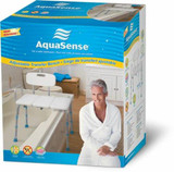  AquaSense Adjustable Bath and Shower Transfer Bench with Reversible Backrest, Off White 