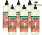  Mrs. Meyer's Geranium Dish Soap, Clear, 473 mL/16 oz (6/Case) 