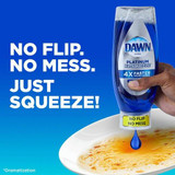  Dawn EZ-Squeeze Platinum Dishwashing Liquid Dish Soap, Refreshing Rain Scent, 535 mL/18.09 oz(8/Case) 