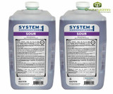  Diversey System 1 Sour Hyper-Concentrated Laundry Neutralizer, 3.1 L/104.82 oz (2/Case) 
