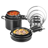  Cuisinart 11-Piece Non-Stick Nesting Cookware Set, Induction-Ready 