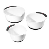  OXO SoftWorks Mixing Bowl Set, 3-piece | Non-Skid, BPA-Free Plastic Mixing Bowls 
