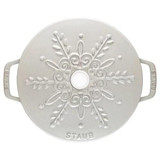 Staub STAUB Winter Essential French Oven with Snowflake Lid, 3.75qt, Cast Iron 