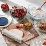  Pyrex Coloured Modern and stylish Mixing Bowl Set with Lids, 8-pieces 