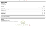 Berthelet Filling Pie Bavarian Cream 12Kg/26.46Lbs - Canadian Made — Nutrition and Ingredients Label — www.chickenpieces.com