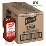 Frenchs Ketchup Squeeze Bottle Red Plastic 500ml/16.91oz (12/Case)-Canadian Made