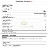 Mclean Dip Chocolate Cone Classic 1L/2.20Lbs (5/Case)-Canadian Made — Nutrition and Ingredients Label — www.chickenpieces.com