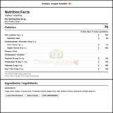 Dr. Oetker Shirriff Grape Gelatin Powder - Gluten-Free Dessert Solution — Nutrition and Ingredients Label — www.chickenpieces.com