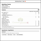 Sysco Imperial Ketchup Pouch - Pack 2.84L/96.03oz (6/Case)-Canadian Made — Nutrition and Ingredients Label — www.chickenpieces.com