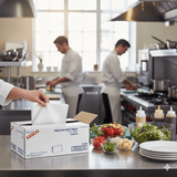 Sysco Classic Towel Single Fold White 250 sheets (16/Case)-Canadian Made