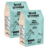 Level Ground Peru Medium Roast Organic Whole Bean Coffee 907g/32oz (2/Case)