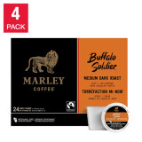Marley Coffee Buffalo Soldier Medium Dark Roast Fairtrade Coffee K-Cup Pods (96/Case)