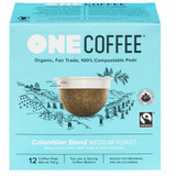 OneCoffee Organic Colombian Fairtrade Coffee K-Cup Pods 1.52kg/3.35Lbs (72/Case)