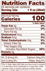 Monin Premium Caramel Flavoring Syrup 750mL/25.36oz (12/Case)