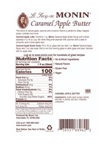 Monin Premium Caramel Apple Butter Flavoring Syrup 750mL/25.36oz (12/Case)