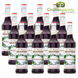Monin Premium Blackcurrant Flavoring / Fruit Syrup 750mL/25.36oz (12/Case)