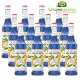 Monin Premium Blue Curacao Flavoring Syrup 750mL/25.36oz (12/Case)
