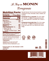 Monin Premium Pomegranate Flavoring / Fruit Syrup 750mL/25.36oz (12/Case)