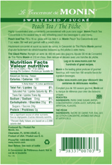 Monin 750 mL Peach Tea 7:1 Concentrate 750mL/25.36oz (12/Case)