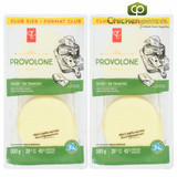 President's Choice Sliced Provolone Cheese Quality Bulk Large 500g/1.10Lbs (2/Case) -Canadian Made