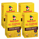 Robin Hood Whole Wheat Flour Quality Bulk Large 2.5kg/5.51LBS(2/Case)-Canadian Made
