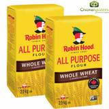 Robin Hood Whole Wheat Flour Quality Bulk Large 2.5kg/5.51LBS(2/Case)-Canadian Made
