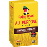 Robin Hood Whole Wheat Flour Quality Bulk Large 2.5kg/5.51LBS(2/Case)-Canadian Made