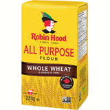 Robin Hood Whole Wheat Flour Quality Bulk Large 2.5kg/5.51LBS(2/Case)-Canadian Made