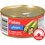 Maple Leaf Flakes of Ham Quality Bulk Large 156g/5.5oz (2/Case)-Canadian Made