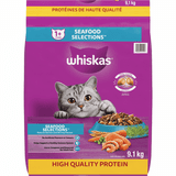 Whiskas Cat Food with Real Salmon Dry Quality Bulk Large 9.1kg/20Lbs (2/Case)