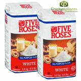 Five Roses White All Purpose Flour Quality Bulk Large 2.5kg/5.51Lbs (2/Case)-Canadian Made