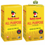 Robin Hood Original All Purpose Flour Quality Bulk Large 1Kg/2.20Lbs (2/Case)-Canadian Made