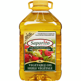 Saporito Vegetable Oil Quality Bulk Large 3L/6.34Lbs (2/Case)-Canadian Made
