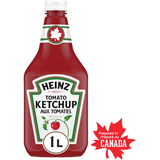 Heinz Tomato Ketchup Quality Bulk Large 1L/33.81oz (2/Case)-Canadian Made