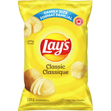 Lay's Classic Quality Bulk Large potato chips 235g/8.28oz (2/Case)-Canadian Made