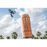 Monster Ultra Peachy Keen Quality Bulk Large 473ml/16oz (12/Case)-Canadian Made