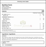 Hellmann's Dressing Lemon Zaatar 3.78LT/1 Gallon — Nutrition and Ingredients Label — www.chickenpieces.com