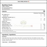 Richardson Sauce BBQ Ultimate 3.78LT/1 Gallon — Nutrition and Ingredients Label — www.chickenpieces.com