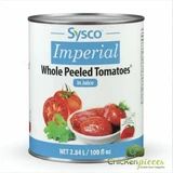 Sysco Imperial Tomato Whole Peeled In Juice 2.84LT/100oz