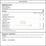 David Roberts Berry Dried Goji 1.5KG/3.31Lbs — Nutrition and Ingredients Label — www.chickenpieces.com