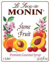  Monin Stone Fruit Syrup 1LTR/33.81oz (4/Case) 